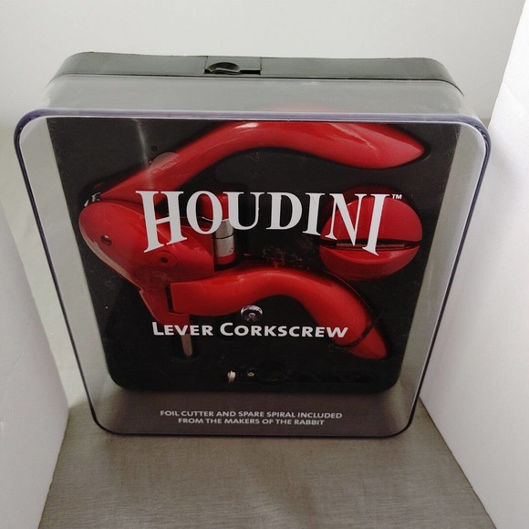 Houdini Dining Houdini Lever Corkscrew Wine Opener Foil Cutter And